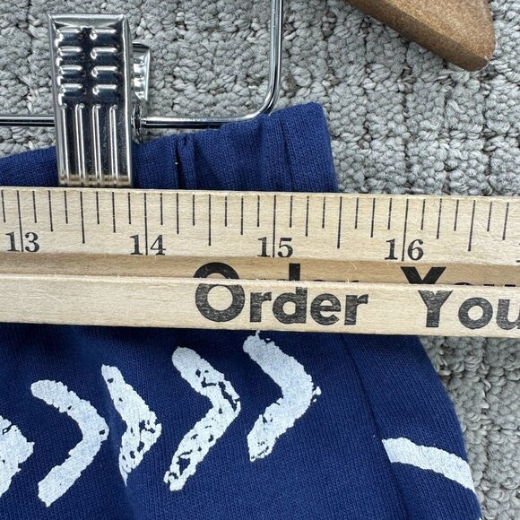 Jostar Top & Pants Set Vtg Womens XL Navy Blue Fish Star Pattern Short Sleeve. - Picture 8 of 10